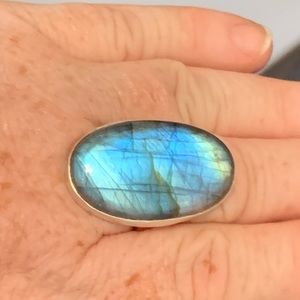 Blue Labradorite Ring